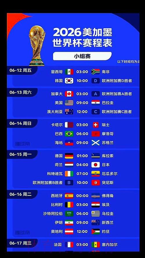 2026年美加墨世界杯全程观赛直播攻略